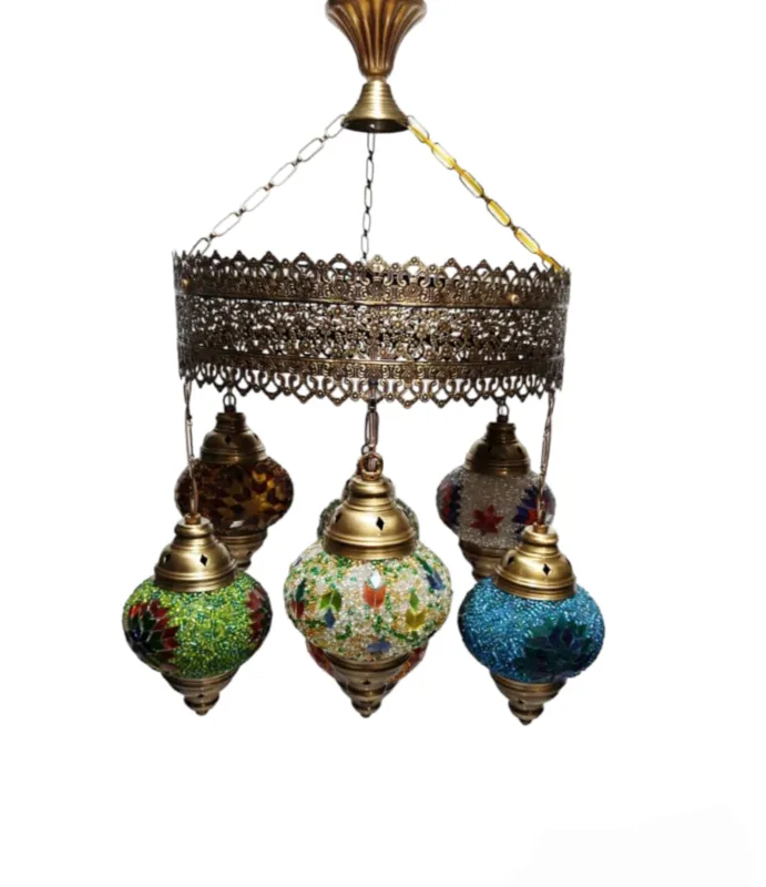 لوستر هفت شعله حباب دار سلطان gallery1