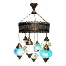 لوستر هفت شعله حباب دار سلطان gallery0