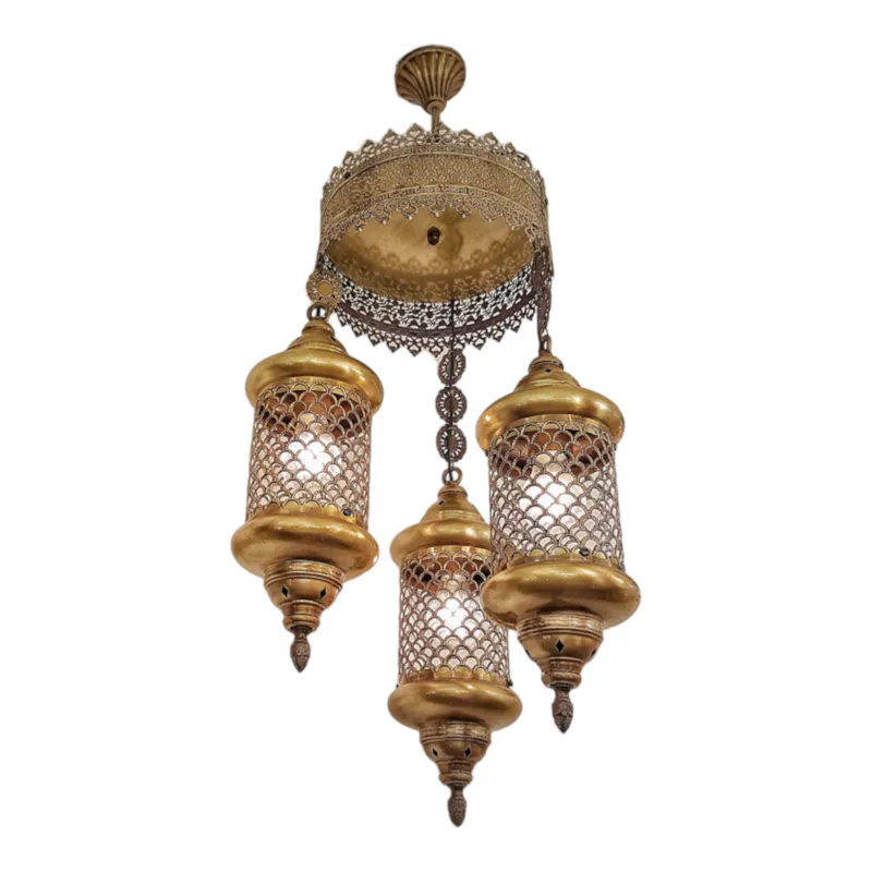 لوستر سه شعله فانوسی gallery1