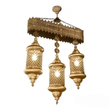 لوستر سه شعله فانوسی خطی gallery0